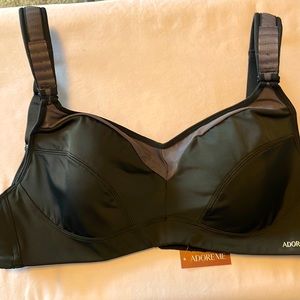 Adore Me black & gray minimize bra, size 36D, never worn, tags still on